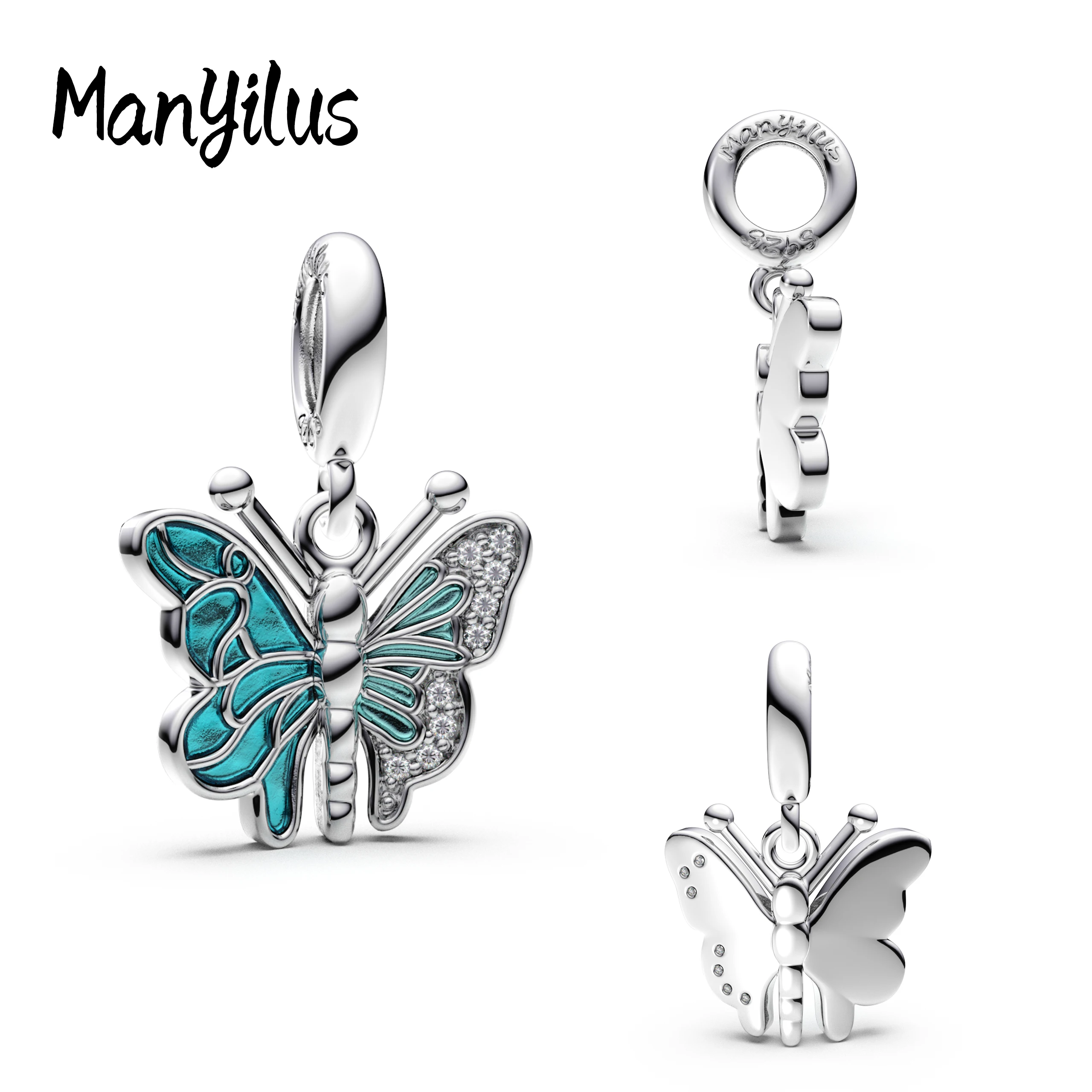 

Manyilus 2025 New Butterfly Charms S925 Sterling Silver Bracelet Beads For Original Bracelet Charm 925 Beads For Bracelets