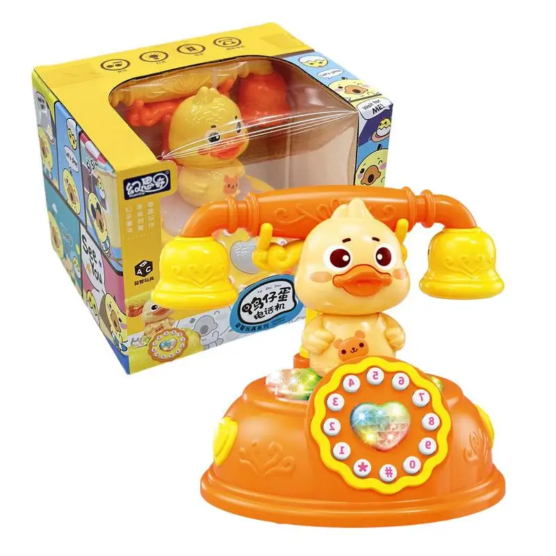 

Telephone Toy Clockwork Baby Simulation Phone Toys Early Education Kids Plaything Telephone Musical Electronic Toys Desk Decors