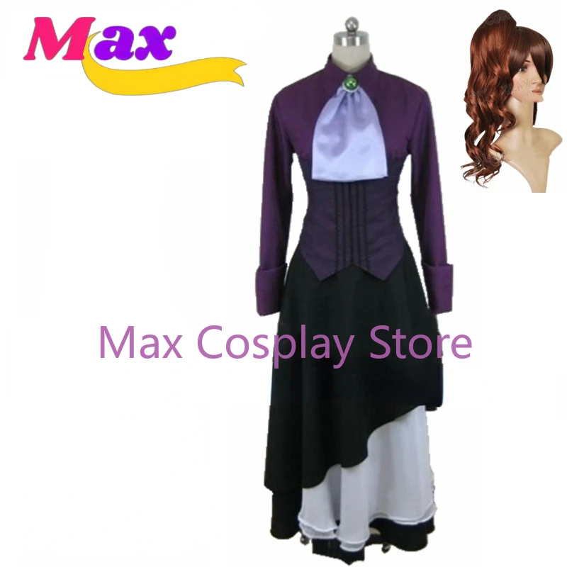 Max Cos Game Umineko: When They Cry NATSUHI Cosplay Costume Halloween Wig