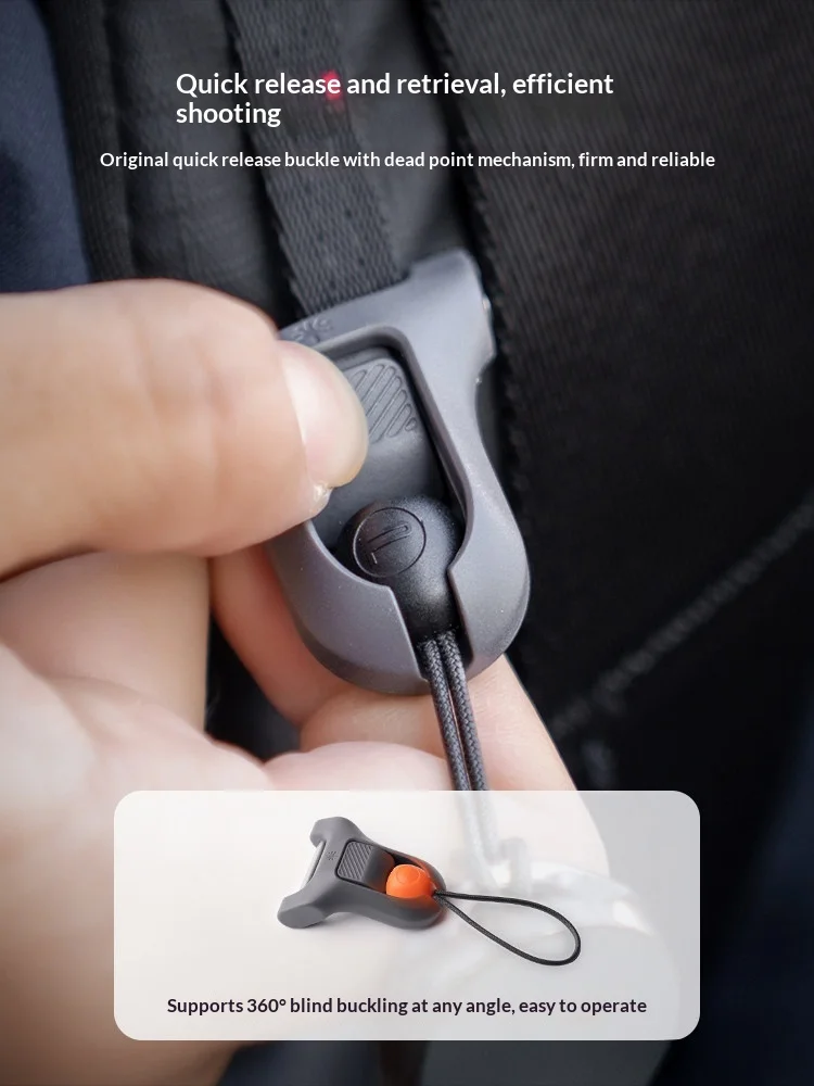 PGYTECH DIY Quick Connect Adapter P-CB-397 Quick Release Strap Clip for Camera Backpack Shoulder Strap Wrist Lanyard Photography