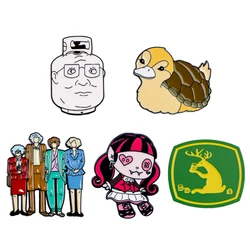 Cartoon TV Drama Brooches for Clothing Lapel Pins for Backpack Deer Enamel Pin Metal Badges Cute Jewelry Accessories