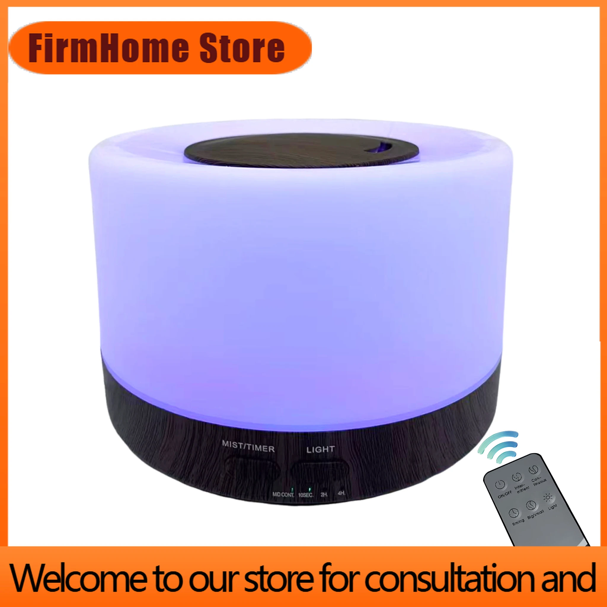 FirmHome Store700ml New Essential Oil Diffuser Remote Control Aroma Diffuser Quiet Mist Air Humidifier Desktop Ultrasonic Humidi