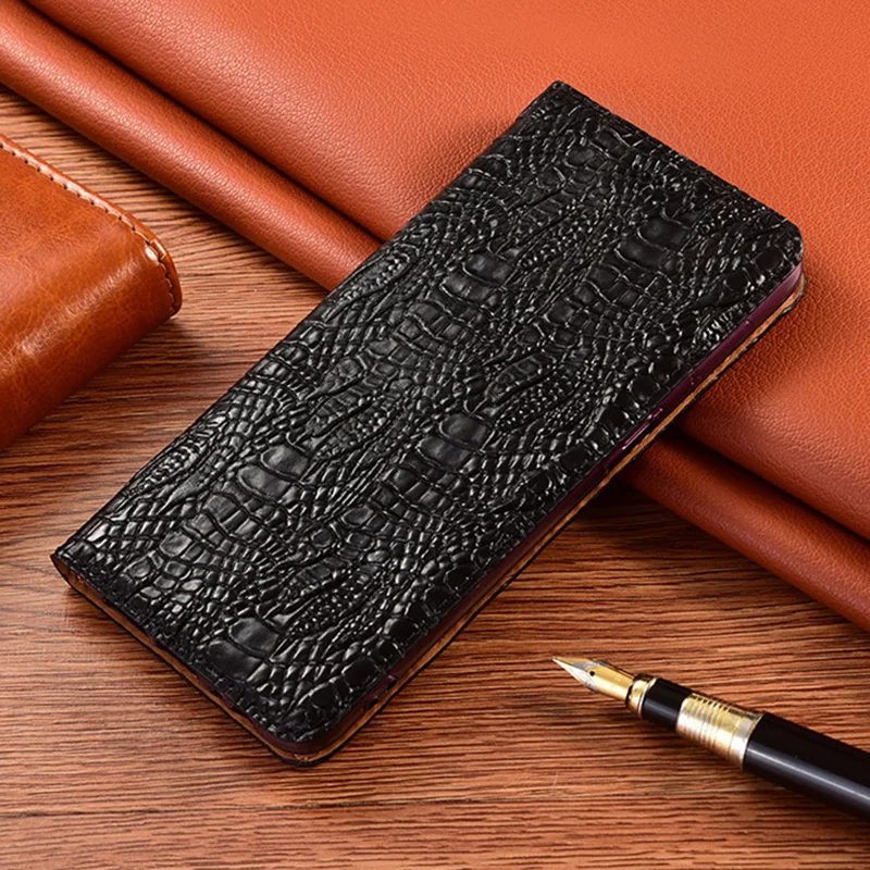 Crocodile Claw Genuine Leather Case Cover For Huawei Honor 9 10 10i 20 20s 20i 30 30s Lite Pro Plus Wallet Flip Cover