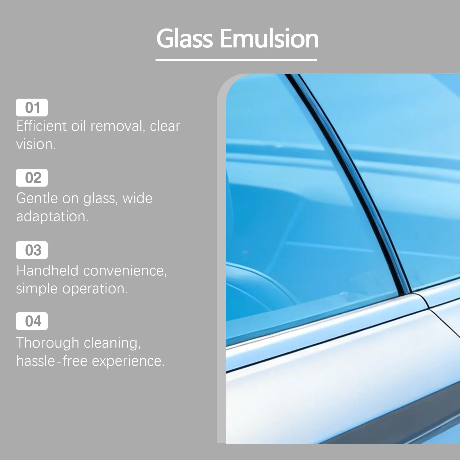 Handlicher Glasemulsions-Ölfilm-Entferner, entfernt Ölfilm und Verschmierungen, verbessert die Sichtklarheit, hydrophobe Windschutzscheiben-Reinigungsbürste, 100g – Detail 8