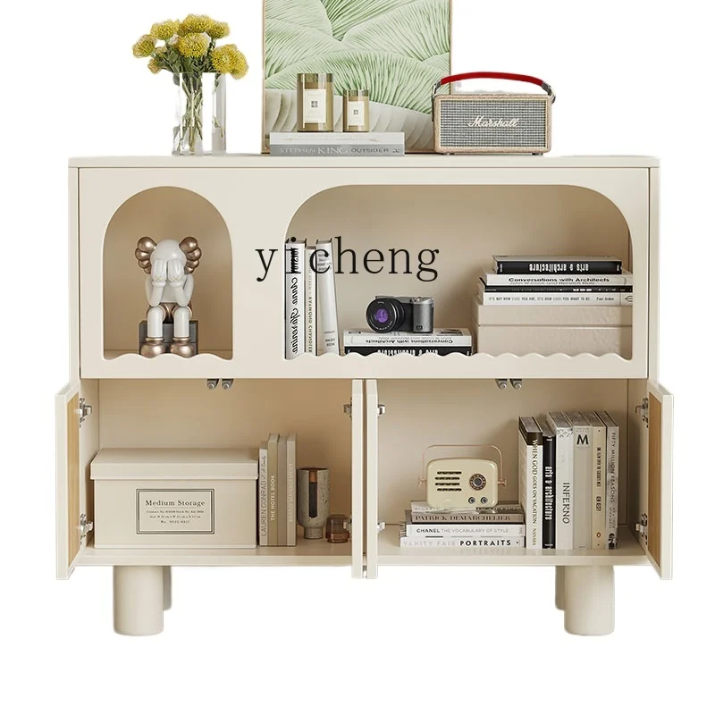 

TQH light luxury modern bookshelf locker French locker household dining side floor-to-ceiling cabinet
