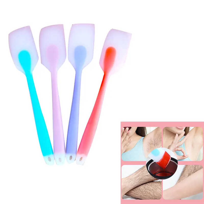 

Reusable Silicone Wax Applicator Scraper Wax Spatulas Sticks Sale Removal Wax Body Hair Hair Tools Hot Removal for Depilation