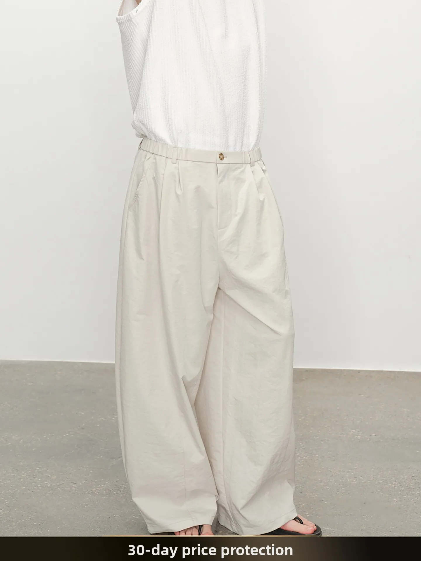 

NTED Американские ретро-брюки с широкими штанинами, однотонные, свободные, повседневные, для пар, осенние, универсальные, молодежные, в стиле Cleanfit