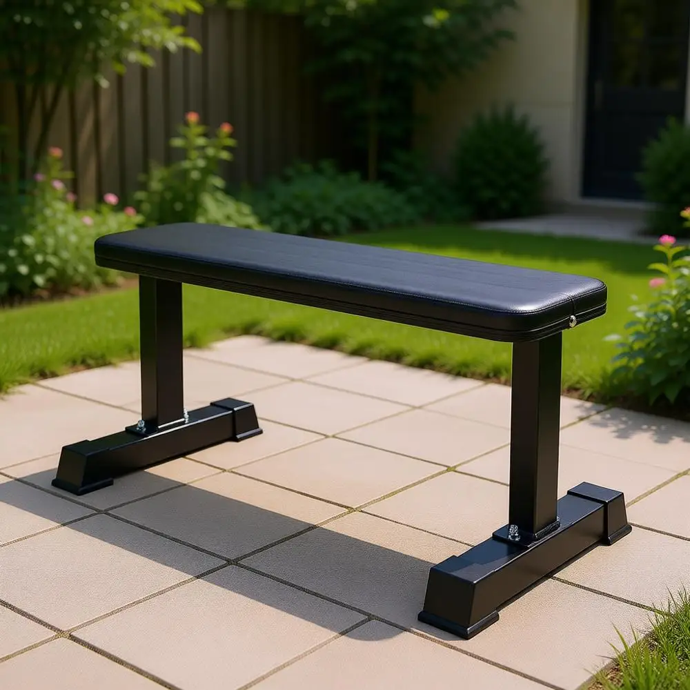 

Adjustable Flat Weight Bench, Black