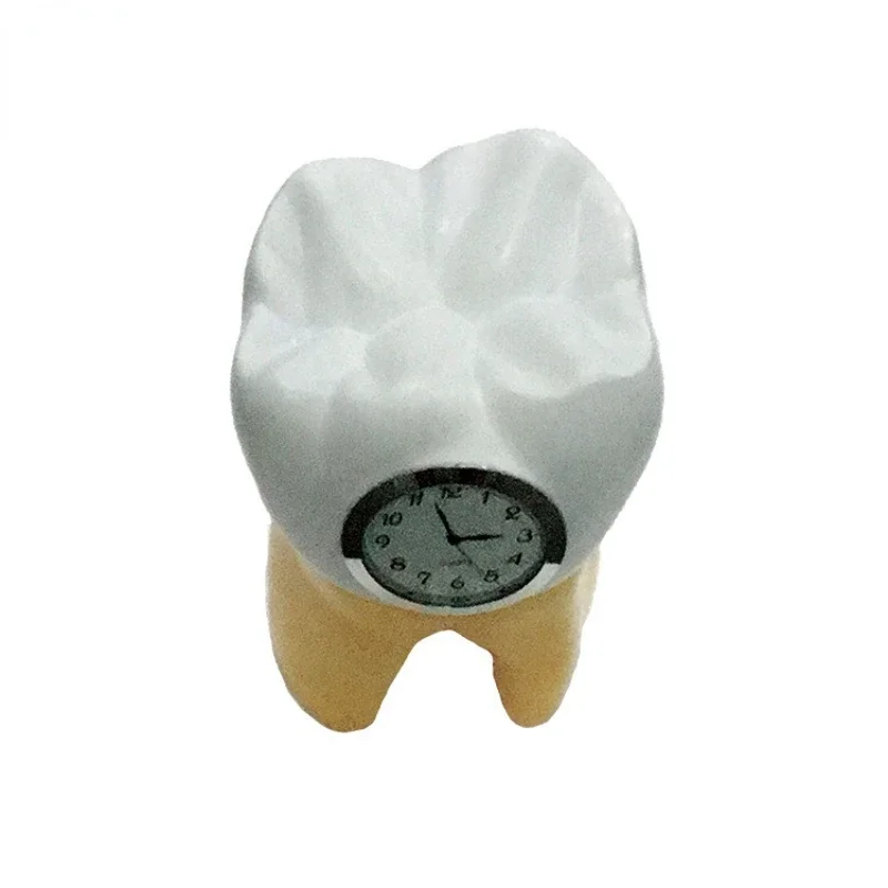 Dental clinic decoration creative fashion tooth desk clock decoration