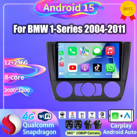 4G Head Unit For BMW 1 Series E81 E82 E87 E88 116i 118i 120i 130i 2004 - 2012 Multimedia BT Player Stereo Android 15 Car Radio