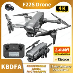 KBDFA F22S RC Drone profesjonalne podwójne kamera HD zdjęcia lotnicze FPV helikoptery unikanie przeszkód składane zabawki zdalnie sterowany Quadcopter