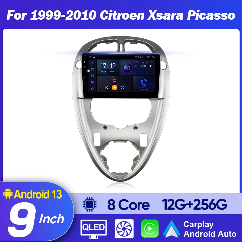 QSZN 2 Din Car Radio For Citroen Xsara Picasso1999-2010 WiFi+4G Multimedia Video Player Stereo GPS Navigation Wireless Carplay