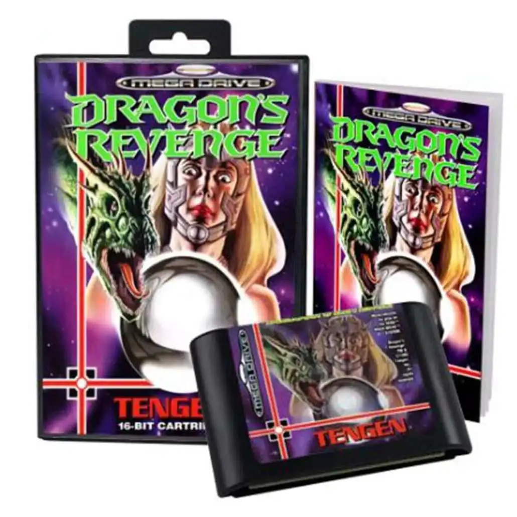 

Dragon's Revenge with Box and Manual for 16 Bit Sega MD Game Cartridge Megadrive Genesis System