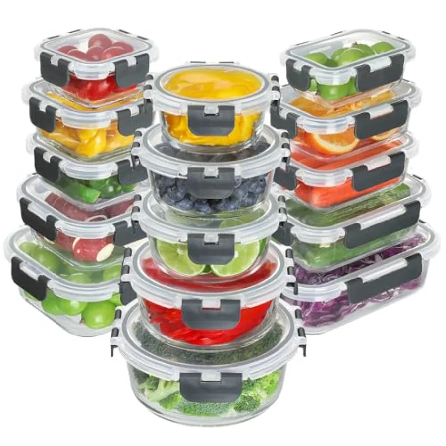 30 Pcs Glass Food S…