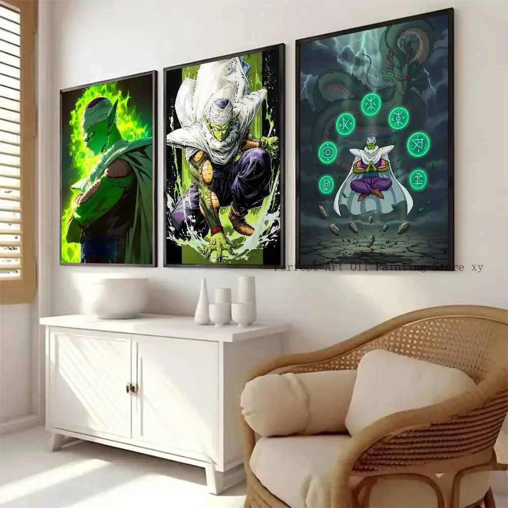 1PC Anime Dragon Ball Piccolo Posters Self Adhesive Waterproof Ideal For Living Room Bedroom Bar Decoration