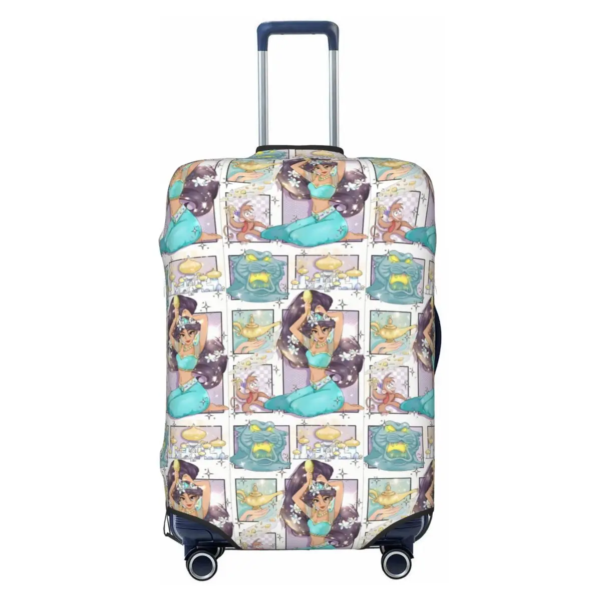 

Custom Cute Cartoon A-Aladdin Suitcase Cover Elastic Luggage Protective Covers for 18-32 inch