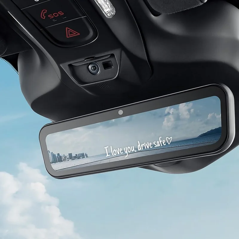 Drive Safe Mirror Sticke,I Love You Drive Safe,Cute Drivesafe Car Window Decals,Funny Rearview Mirrordecal