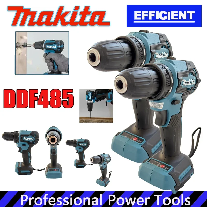 

Makita DDF485 10MM LXT Brushless Drive Rechargeable Brushless Drill Compact Cordless Tool Multi-function Screwdriver Impact