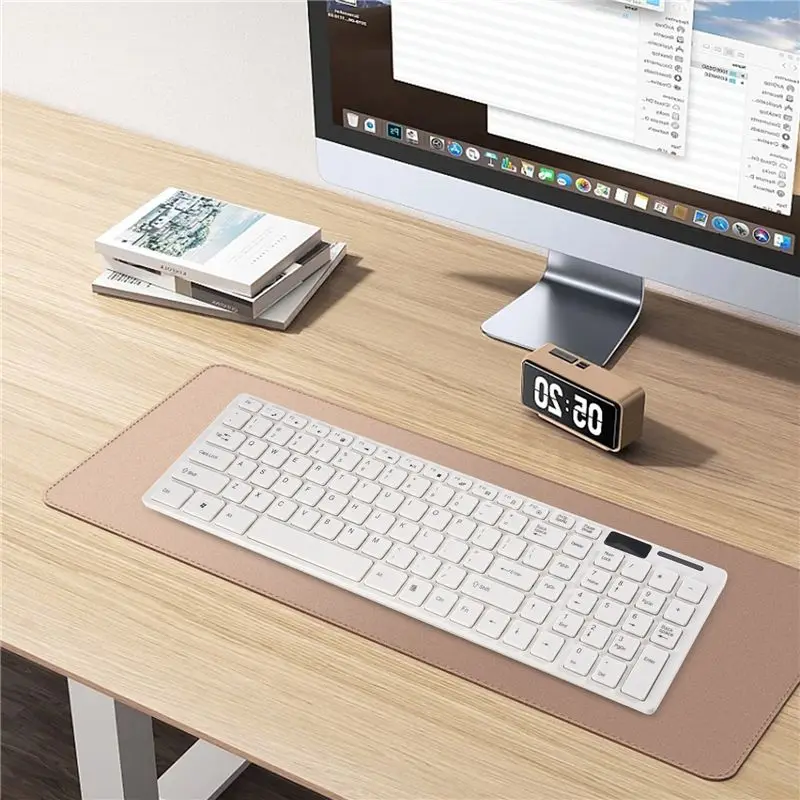 AED7-Wireless Slim White Keyboard + Wireless Optical Mouse Set For PC And Laptop