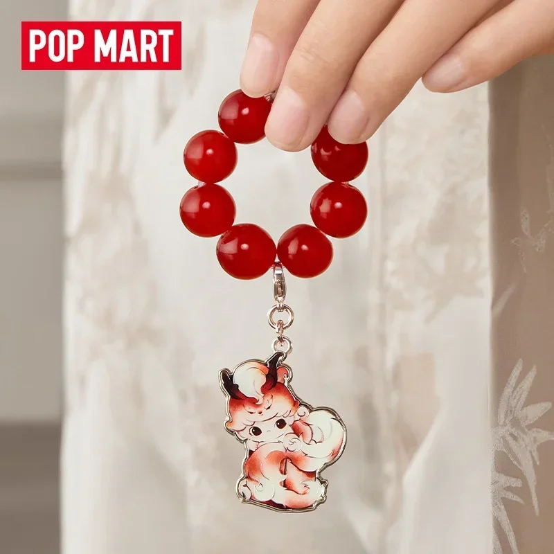 POP MART DIMOO STORIES IN THE CUP Serie Ciondolo con perline Scatola cieca Figura anime Guess Bag Ornamento Figurine Bambole Modello Regalo per ragazze