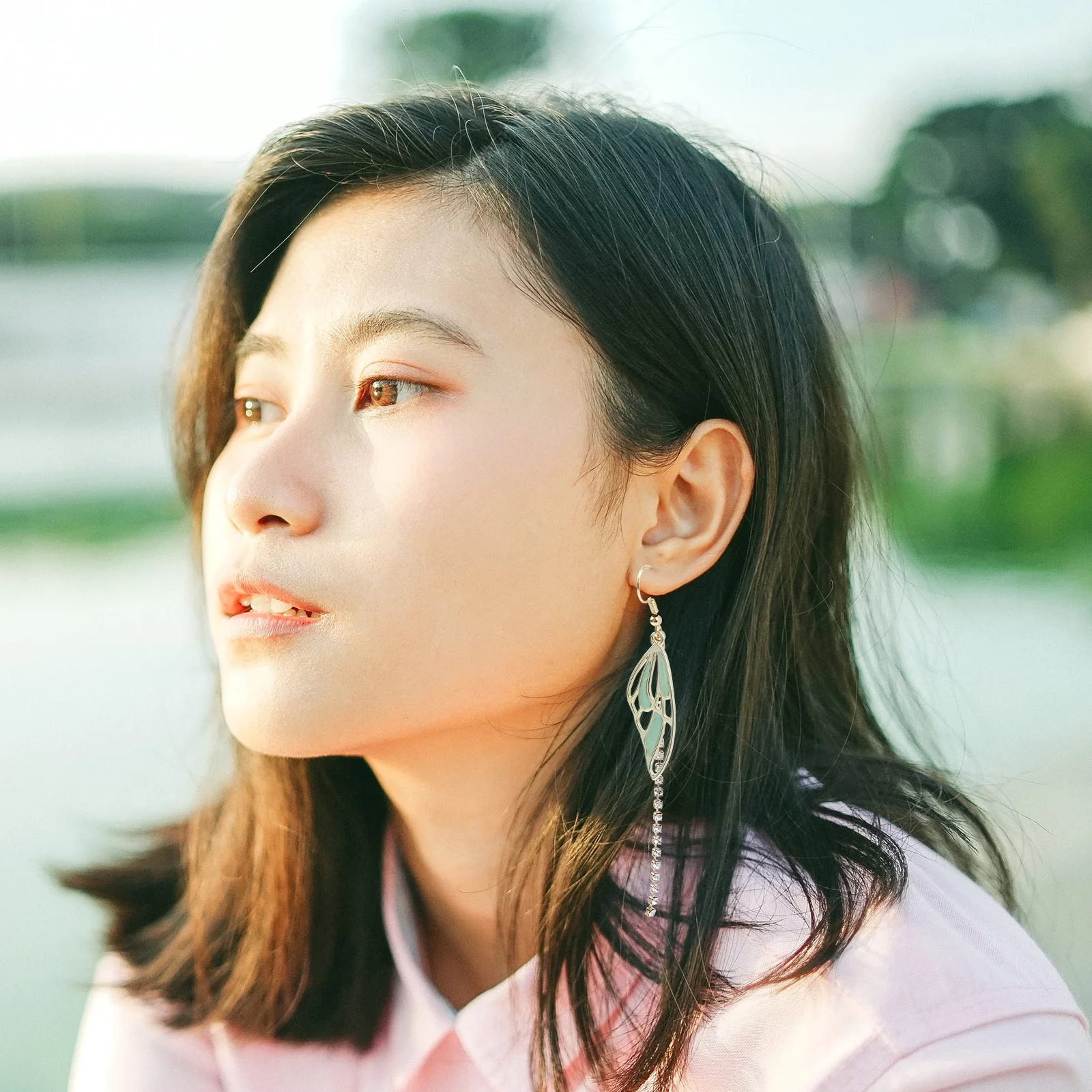 

1Pair Stylish Long Tassel Earrings Butterflies Wings Ear Drops Elegant Jewelry for Women Gifts Tassel Earring Ear Dangle