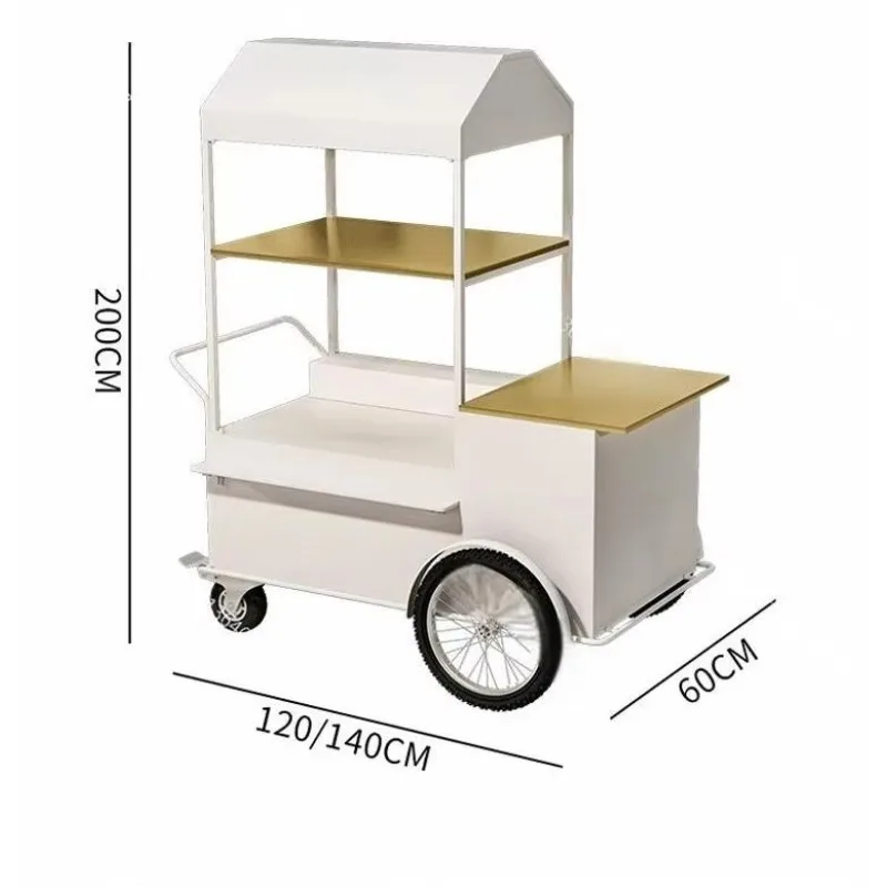 Customizable Design Multi-layer Booth Trolley Mobile Event Promotional Display Stand