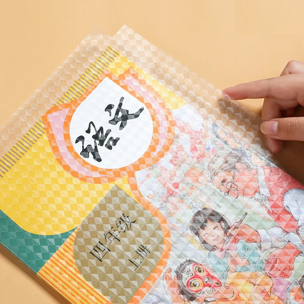 16 ชิ้น ปกหนังสือแบบมีกาวในตัว ปกป้องหนังสือ กันน้ำ ปก PP สำหรับ
