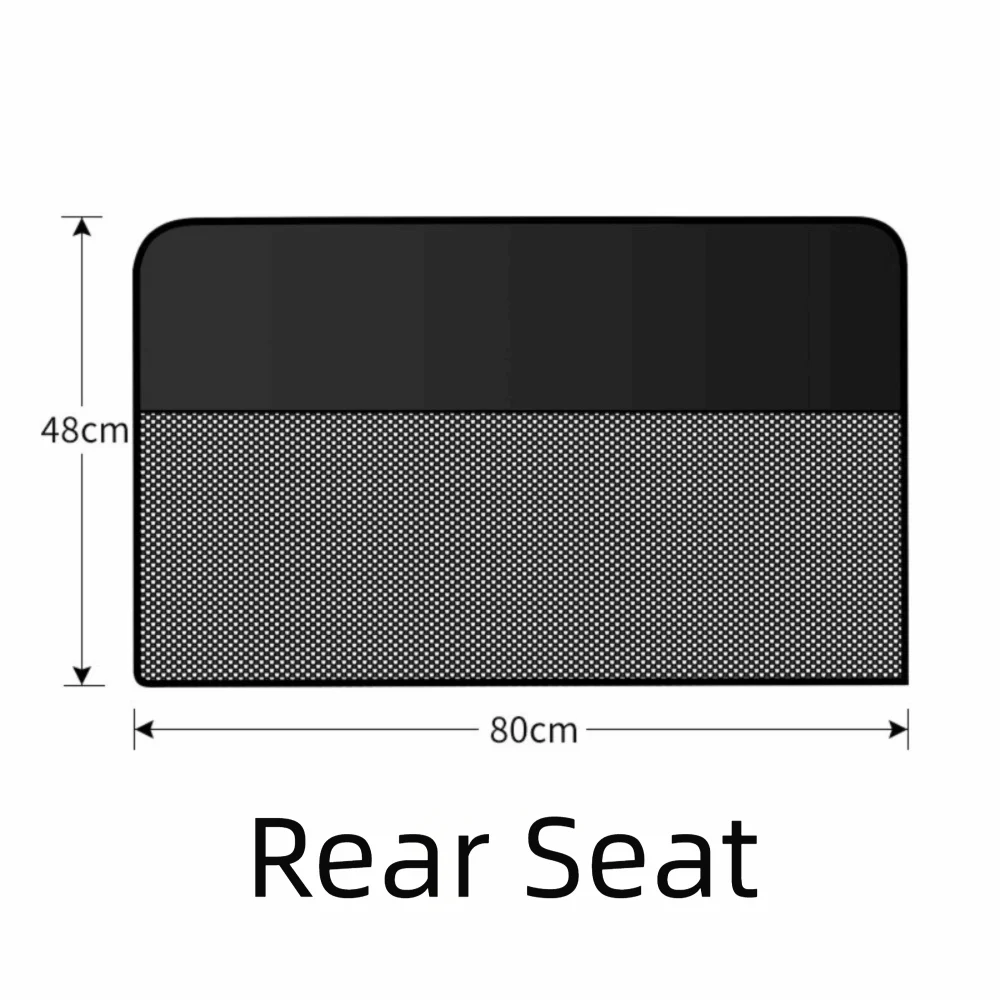Magnetic Car Window Sun Shade One Way See Through Breathable Mesh Privacy Sun Shade UV Protection Foldable Sunshade Curtain