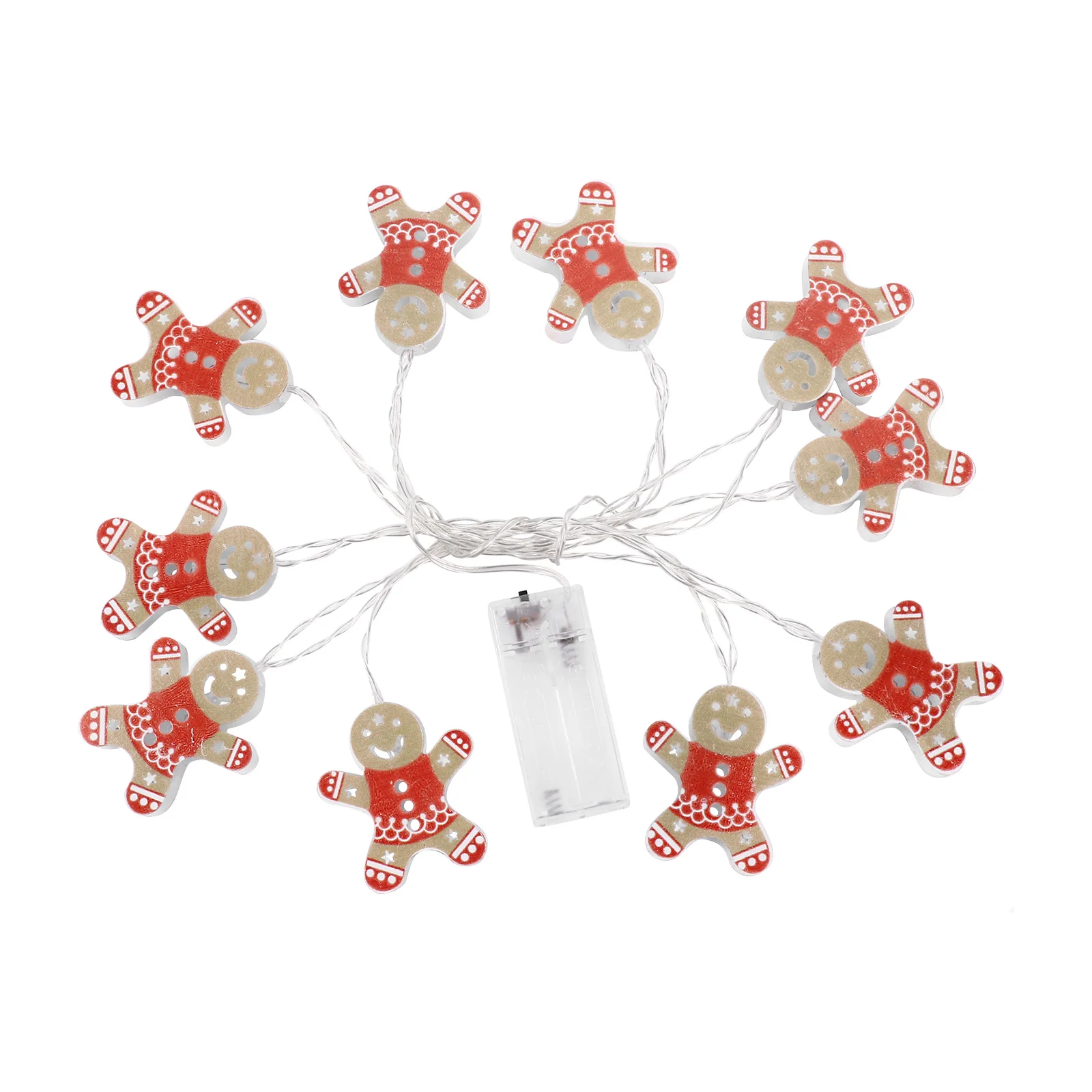 

1Set Christmas Snowman Decoration Light 10Leds Warm White Glow Outdoor Indoor String Lights for Holiday Party Home Garden