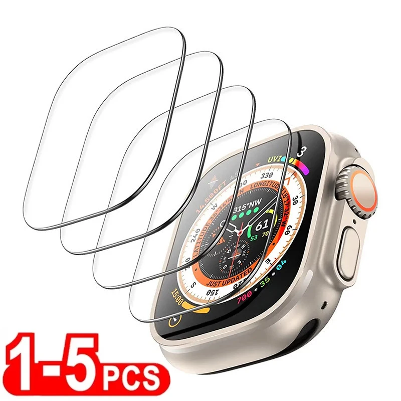 Tempered Glass for Apple Watch Ultra 49mm Screen Protector Anti-Scratch for Smartwatch Apple Watch 8 Pro 49mm HD Glass Protectiv