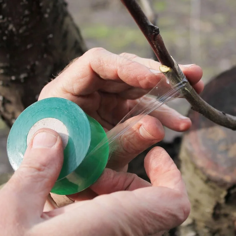Профессиональная пленка для прививки фруктовых деревьев, упаковочная и намоточная пленка, высокоэластичная и дышащая лента для переплета ветвей.