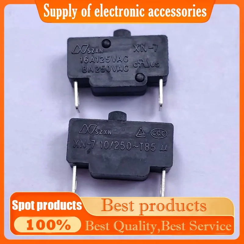 XN-7 Hair Dryer Switch Accessories - 2-pin Cold & Hot Air Microswitch with Normally Closed Function - 10A 250V