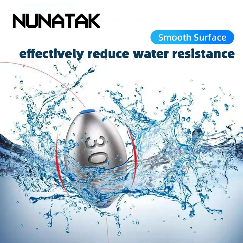 Грузило NUNATAK Bullet Lead для морской рыбалки с лодки 3G/4G/5G/6G, 3G-150G, 3G-50P-1Bag/4G-40P-1Bag, для дальнего заброса