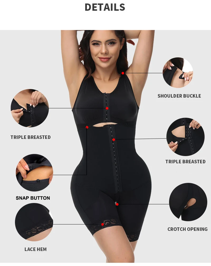 AfruliA Fajas Colombianas Girdles Full Body Shaper Post Surgery Shapewear Binders Slim Waist Trainer BBL High Compression Corset