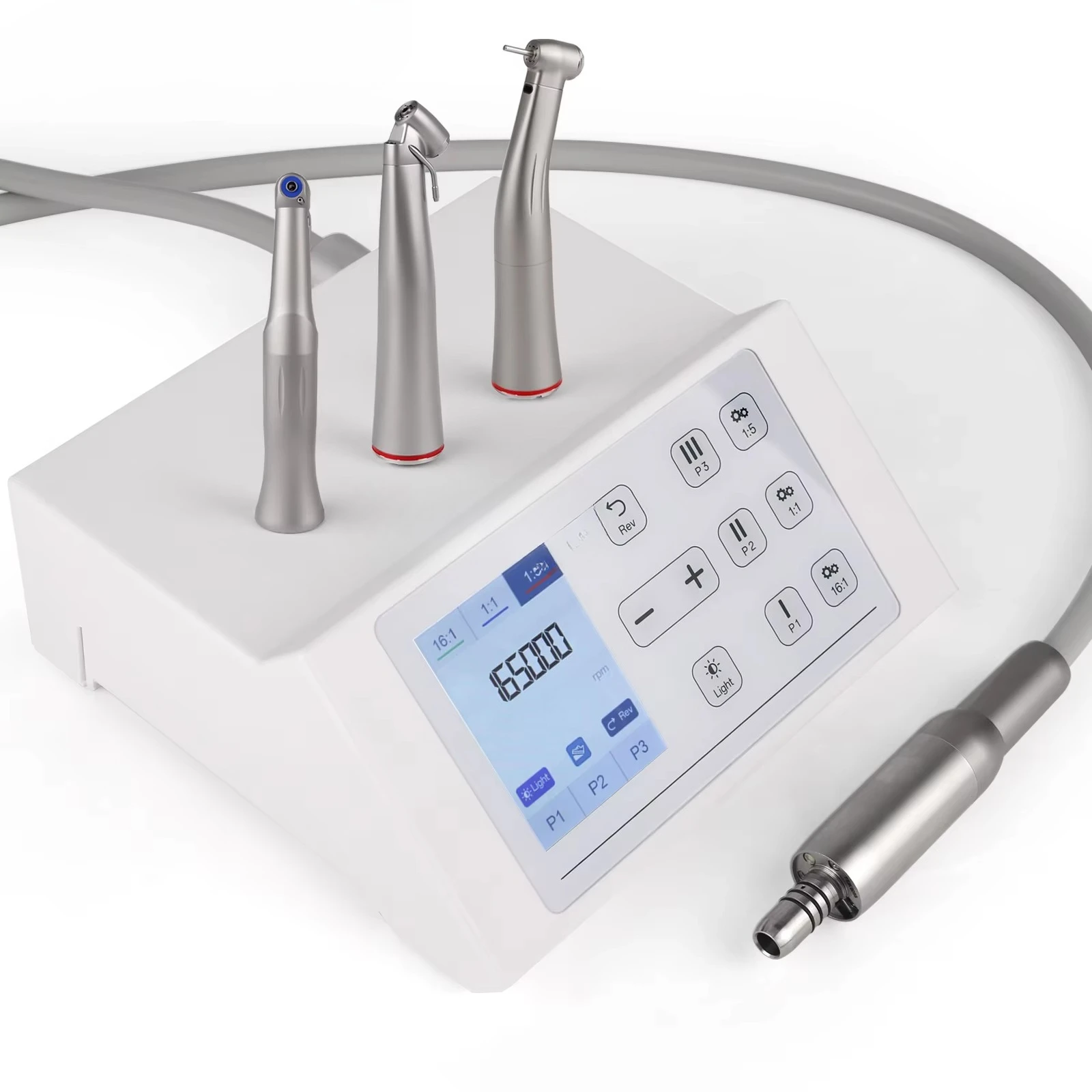 Dentals LED Brushless Electric Micromotor E-Type Connection Optical Handset 16:1 1:1 1:5 2000-40000rpm Instrument Accessories