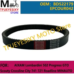 TFUEYESIXY Drive Belt For AIXAM Lombardini 502 Progress GTO Scouty Crossline City 741 721 Roadline MINAUTO BD522179 EPCOUR042