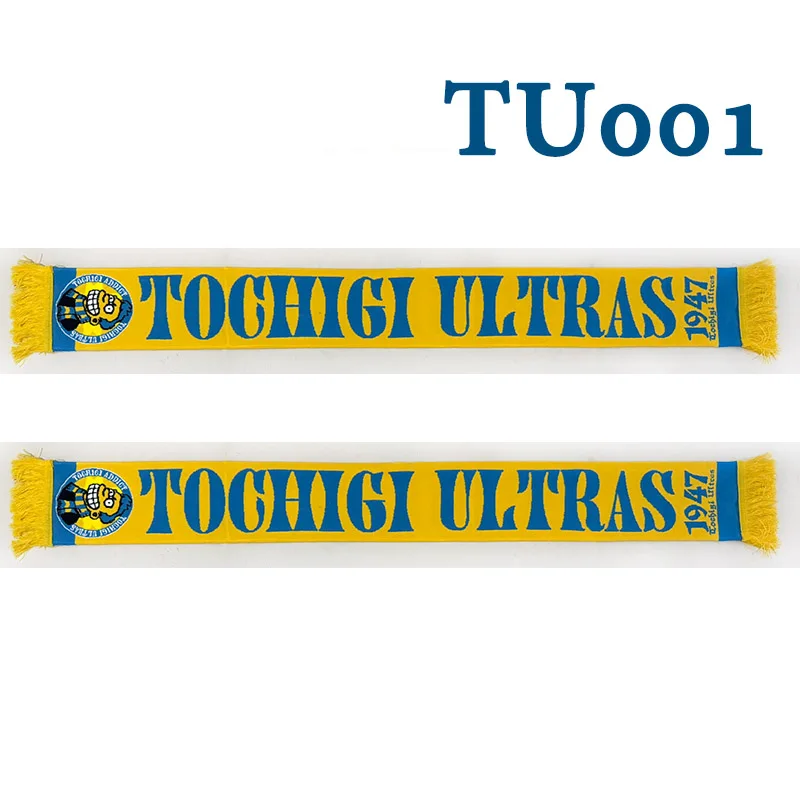 145*18 cm Size Tochigi Addict Tochigi Ultras Tochigi SC Scarf for Fans Double-faced Knitted TU001