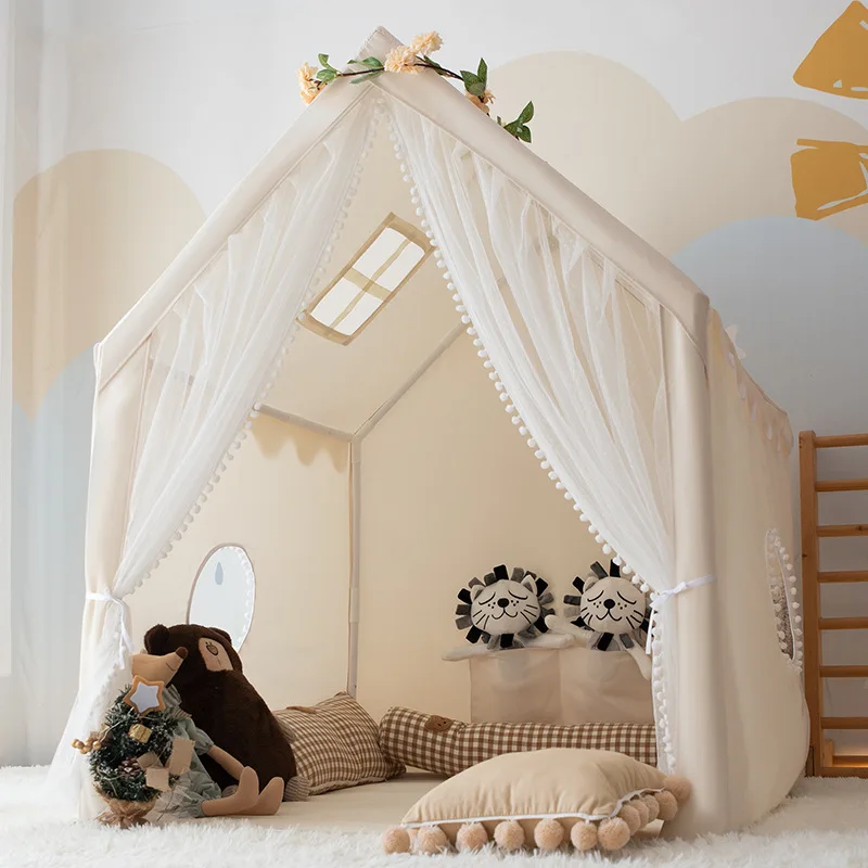 حالمة الفتيات لعبة خيمة داخلي في الهواء الطلق الأطفال منازل صغيرة لعبة فتاة بيت الدمية لينة ديكور المنزل لعب خيمة مسرح الأميرة