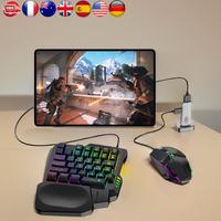 5 in 1 Keyboard Mouse Gaming Converter Bluetooth-Compatible 5.3 for PUBG Gaming Keyboard and Mouse Combo for Gamer Accessories