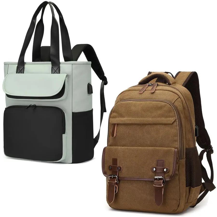 حقيبة ظهر للكمبيوتر المحمول حقيبة ظهر للكمبيوتر المحمول قابلة للتحويل تناسب الكمبيوتر المحمول مقاس 15.6 بوصة