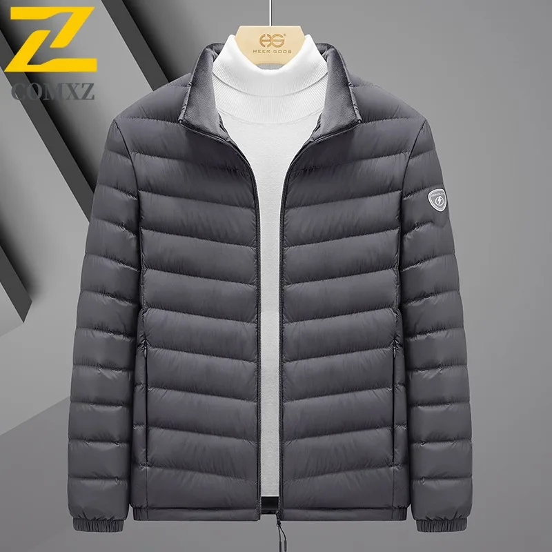 COMXZ Parker Coat 2025 High Quality Warm Lightweight Versatile Skiing Down Jacket Street Stylish Winter Jacket Men's Clothing
