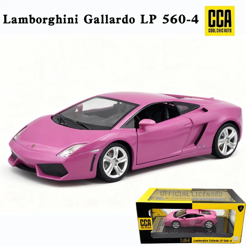 

CCA Моделирование 1/24 Lambor Gallardo LP560-4 Модель автомобиля из сплава Свет и звук Коллекция игрушечных автомобилей Миниатюрный Voiture Подарок бойфренду