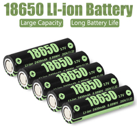 100% New Original 3.7V 18650 Rechargeable Battery 2400mAh 18650 Lithium Rechargeable Battery for Speakers Radios Headlights Toys