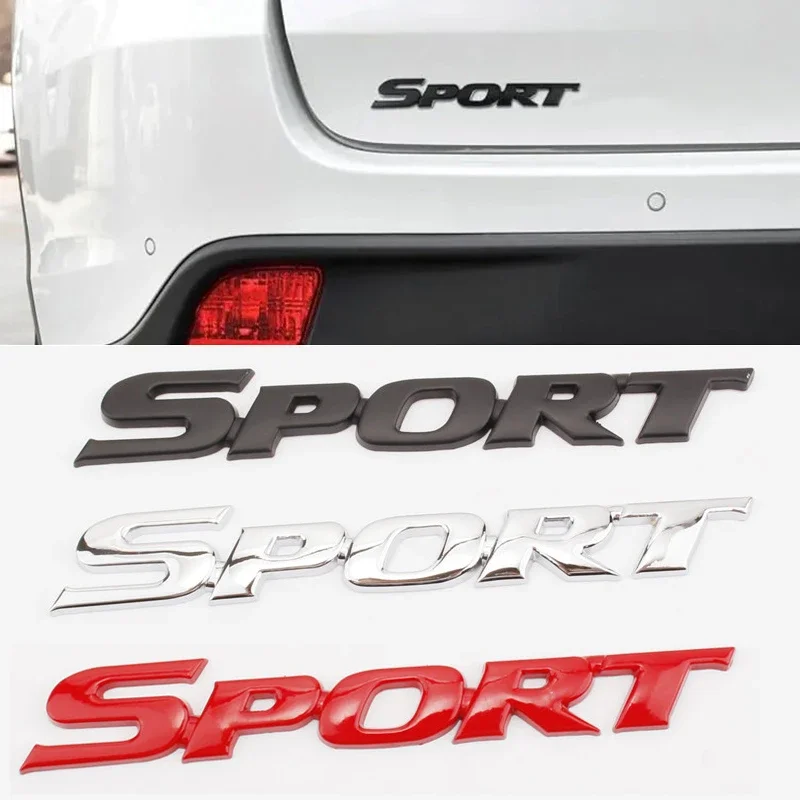 

3D металлические модные СПОРТИВНЫЕ буквы, логотип, эмблема, значок, наклейка на багажник автомобиля, гоночное крыло, наклейка, универсальный стиль, украшения, аксессуары