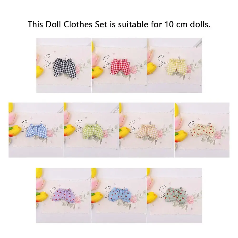 Nuovi pantaloni lanterna fai-da-te vestiti per bambole di peluche pantaloncini per cani con porta del palmo accessori per pantaloni per bambole estivi da 10 cm