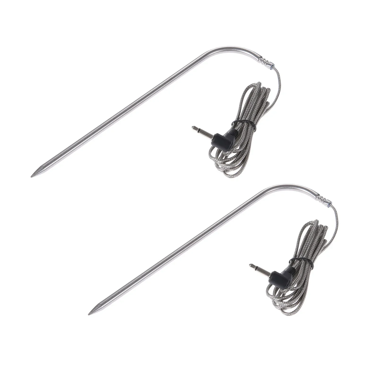 2 Pcs Or 1pc Upgraded Replacement BBQ Meat Temperature Probe Sensor Fits For Pit Boss Wood Pellet Grill 3.5mm Universal Adapter