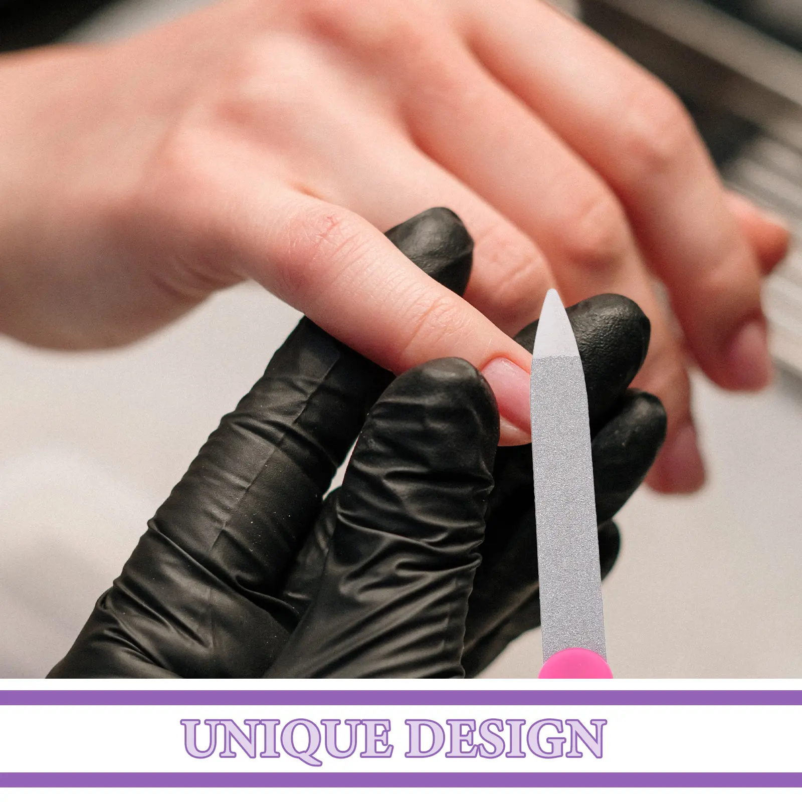 

24pcs Carbon Steel Nail Files Durable Rust-Resistant Manicure Tool For Natural False Nails Sanding Polishing Buffing Nail Art