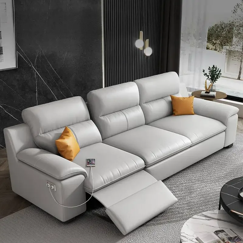 أرائك غرفة المعيشة الأوروبية الرمادية دعم الظهر صالات كسول أرائك غرفة المعيشة الفاخرة الشمال الحديثة Divano Moderno أثاث فريد من نوعه #2