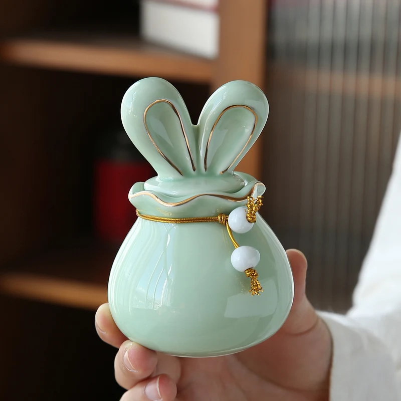 Mascot Rabbit Canister Rabbit Master Sealed Canister Storage Canister Pet Bone Ash Hair Bone Storage Canister