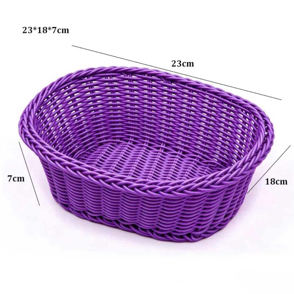 Hardness Rattan Wicker Woven Serving Baskets Handwoven Multistyles Drain Chopstick Fork Spoon Holder Household Rattan Basket